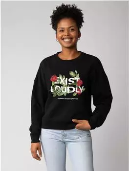 watapparel Exist Loudly Sweatshirt schwarz