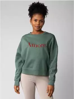 watapparel Amore Sweatshirt green bay/merlot