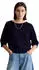 Marc O'Polo DfC Kurzarm-Strickpullover Loose (5000008090) blue depths