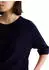 Marc O'Polo DfC Kurzarm-Strickpullover Loose (5000008090) blue depths