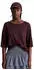 Marc O'Polo DfC Kurzarm-Strickpullover Loose (90114339) burnt aubergine/dunkelbraun