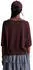 Marc O'Polo DfC Kurzarm-Strickpullover Loose (90114339) burnt aubergine/dunkelbraun