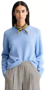 Marc OPolo DfC Kurzarm-Strickpullover Loose (5000005956) blue dusk