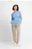 Cinque Ella Pullover mit Rippblende hellblau