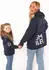 Zwillingsherz Hoodie Alissa SMILE Print blau marine