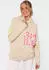 Zwillingsherz Hoodie Alissa SMILE Print beige