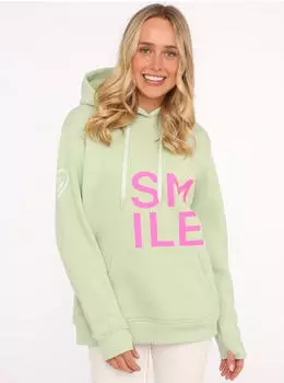 Zwillingsherz Hoodie Alissa Herz hellgr&uuml;n