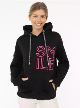 Zwillingsherz Hoodie 'Alissa 0' schwarz