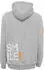 Zwillingsherz Hoodie Alissa Smile-Print grau hellgrau