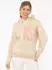 Zwillingsherz Hoodie 'Alissa 0' beige Smile-Stickerei