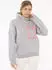 Zwillingsherz Hoodie Alissa 0 Smile-Stickerei grau hellgrau