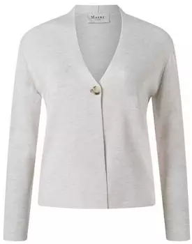Maerz Regular Fit Strickjacke mit aufgesetzter Brusttasche off white
