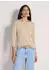 Madeleine Strickpullover Kaschmirpullover mit U-Boot-Ausschnitt beige melange