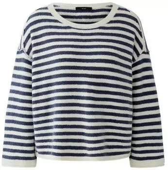 Ouí Strickpullover weiß/blau
