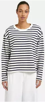 Smith&Soul Rundhalspullover marine/wei&szlig;