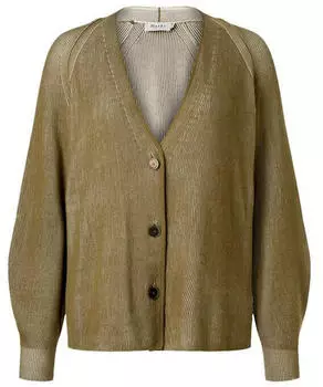 Maerz Regular Fit Strickjacke mit aufgesetzter Brusttasche gr&uuml;n