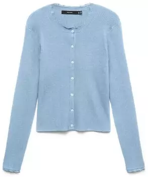 Vero Moda VMWonder Lace LS O-Neck Cardigan Regular Fit (10346457) blau