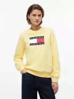 Tommy Hilfiger TJW REG TJ FLAG CREW Sweatshirt (10509034) citronella