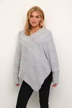 Cream Holiday Cape Loose fit (64449734) light grau melange