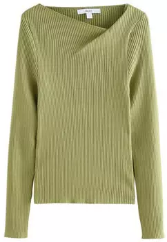 Next Fashion Pullover mit Rundhals-Ausschnitt und Stickerei (H5695304) khaki