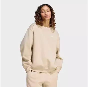 Adidas Essentials Small Logo Feelcomfy Sweatshirt (JV7300) khaki three/sand