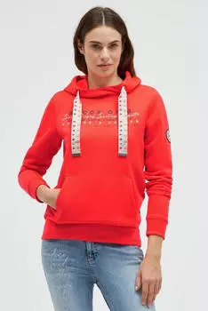Soccx Kapuzensweatshirt mit Baumwolle (SP2602-3342-22) red neon
