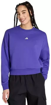 Adidas Essentials Small Logo Feelcomfy Sweatshirt (JV7300) dunkellila/wei&szlig;