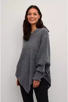 Cream Poncho CRHoliday Knit Poncho (71485143) asphalt melange