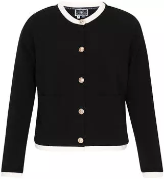 DreiMaster Classic Strickjacke schwarz
