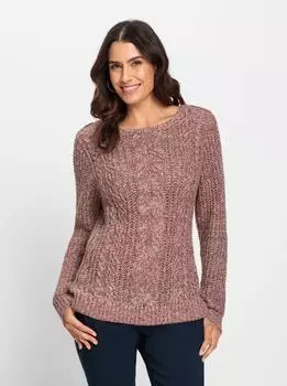 Witt Weiden Long sleeve pullover rosenholz-meliert