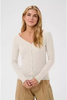 Saint Tropez GruSZ Jersey-Cardigan Fitted (30513541) hellbeige