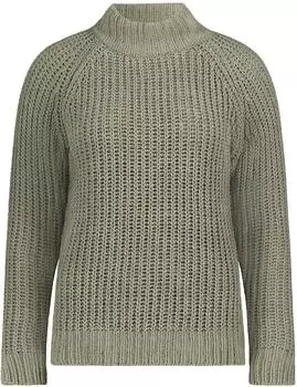 Cartoon Strickpullover mit Stehkragen (5749/7282) pale khaki