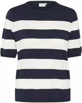 Kaffe Mala Pullover (10508410) midnight/chalk wide stripe