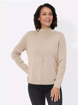 Witt Weiden Mock Neck Langarm Pullover (195464) elfenbein