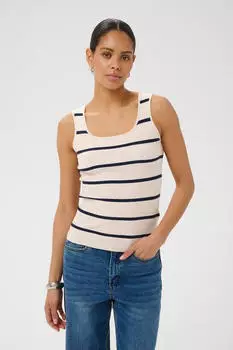 Kaffe KAmorita Tanktop Ärmellose moonbeam/navy stripes