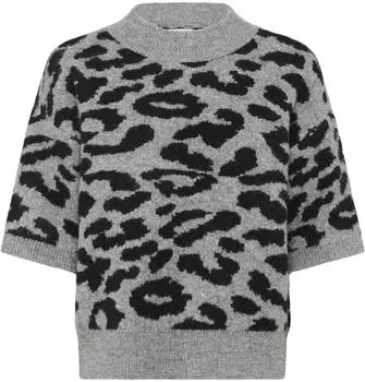 Kaffe Kasandra Knit Pullover (10510453) lgm/schwarz leopard