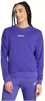 Adidas Essentials Small Logo French Terry Hoodie lila
