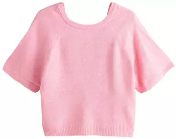 Next Fashion Strickponcho mit Twist-Detail (G6247004) hellpink