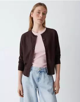 Opus Dosmic Strickjacke Regular Fit coffee bean/mokka