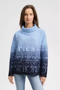 Soccx Sweater mit Seitenschlitzen, Loose Fit (ST2601-3229-11) blue heaven