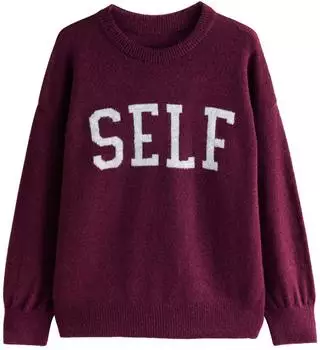 Next Fashion Pullover (V0837706) burgunder/offwhite