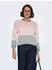 Only ONLLEONA Pullover jade/rosa/weiß