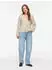 Vila VILIGA L/S O-NECK KNIT TOP - NOOS ecru