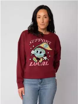 watapparel Sweet Temptations Sweatshirt burgundy