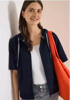 Cecil Short Sleeve Hoodie Sweatjacke (45594548) universal blue