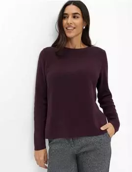 BRAX Damen Strickpullover Style LESLEY blackberry violet dunkles lila Gr. (906022_90116500_82)