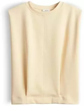 Opus Sweattop mit Faltendetail Regular Fit honey butter