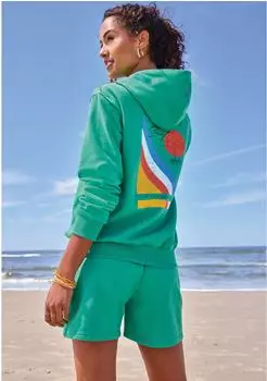 Bench Damen Hoodie blau/türkis/honig/mandarine