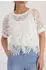 Monari Strickpullover mit Buchstabenmuster (410889) creme/weiß