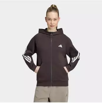 Adidas W STA 3S FZ HD Kapuzensweatshirt (KY7045) aurora coffee